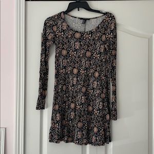 Patterned mini dress